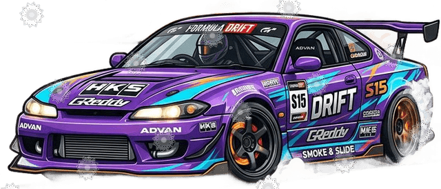 Drift Car With Smoke