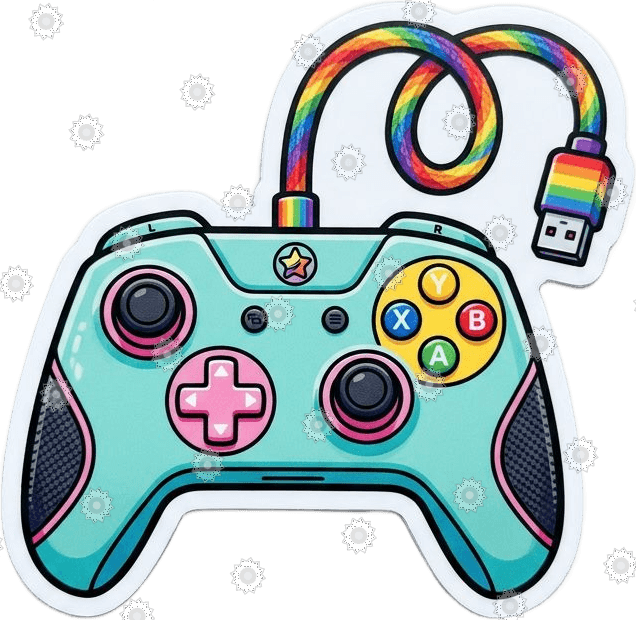 Game Controller Rainbow Cable