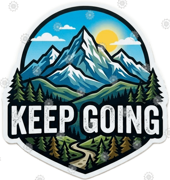 Mountain Summit 'Keep Going'