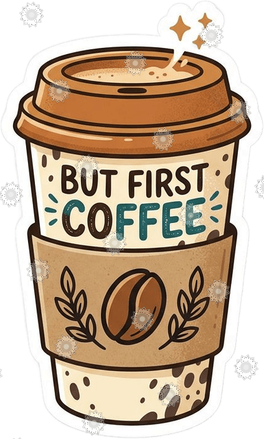 Coffee Cup 'But First Coffee'