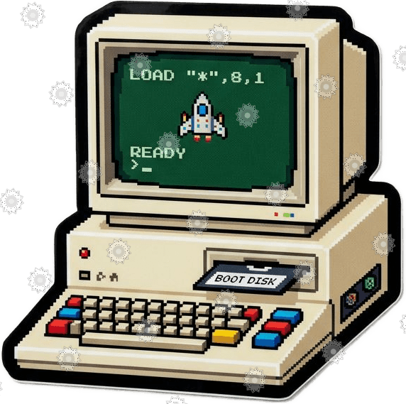 Vintage Pixel Computer