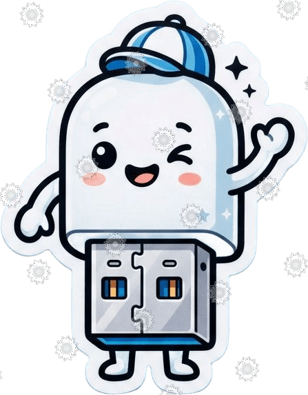 Cute USB Plug Character