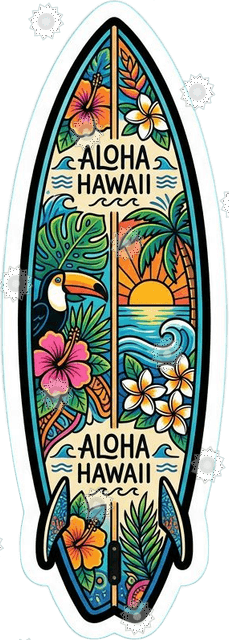 Tropical Surfboard