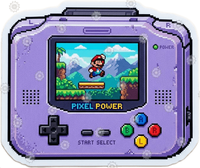 Retro Handheld Console Pixel