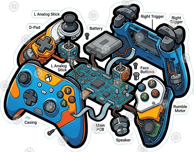 Controller Exploded View Art