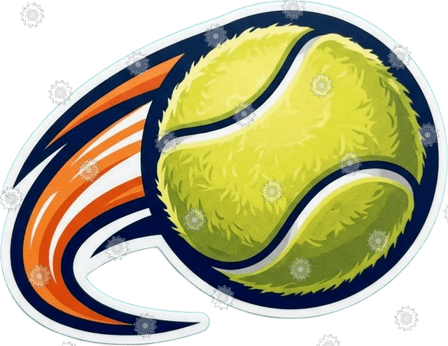 Tennis Ball With Motion Lines