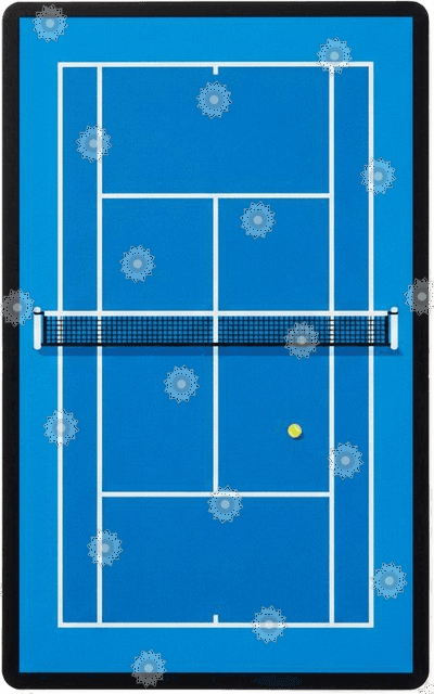 Minimalist Tennis Court Aerial