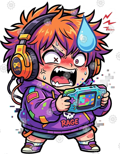 Gamer Rage Chibi