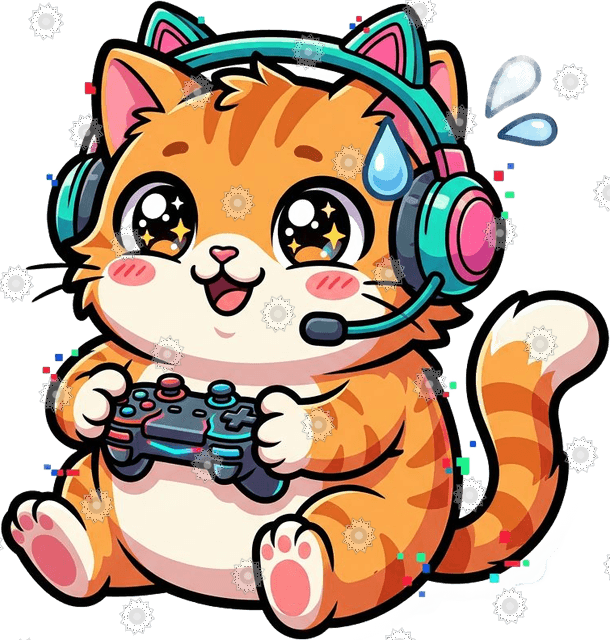 Anime Cat Gamer