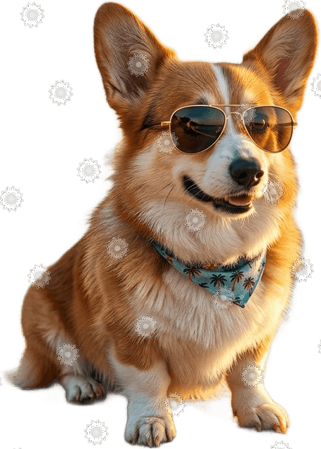 Surfer Corgi